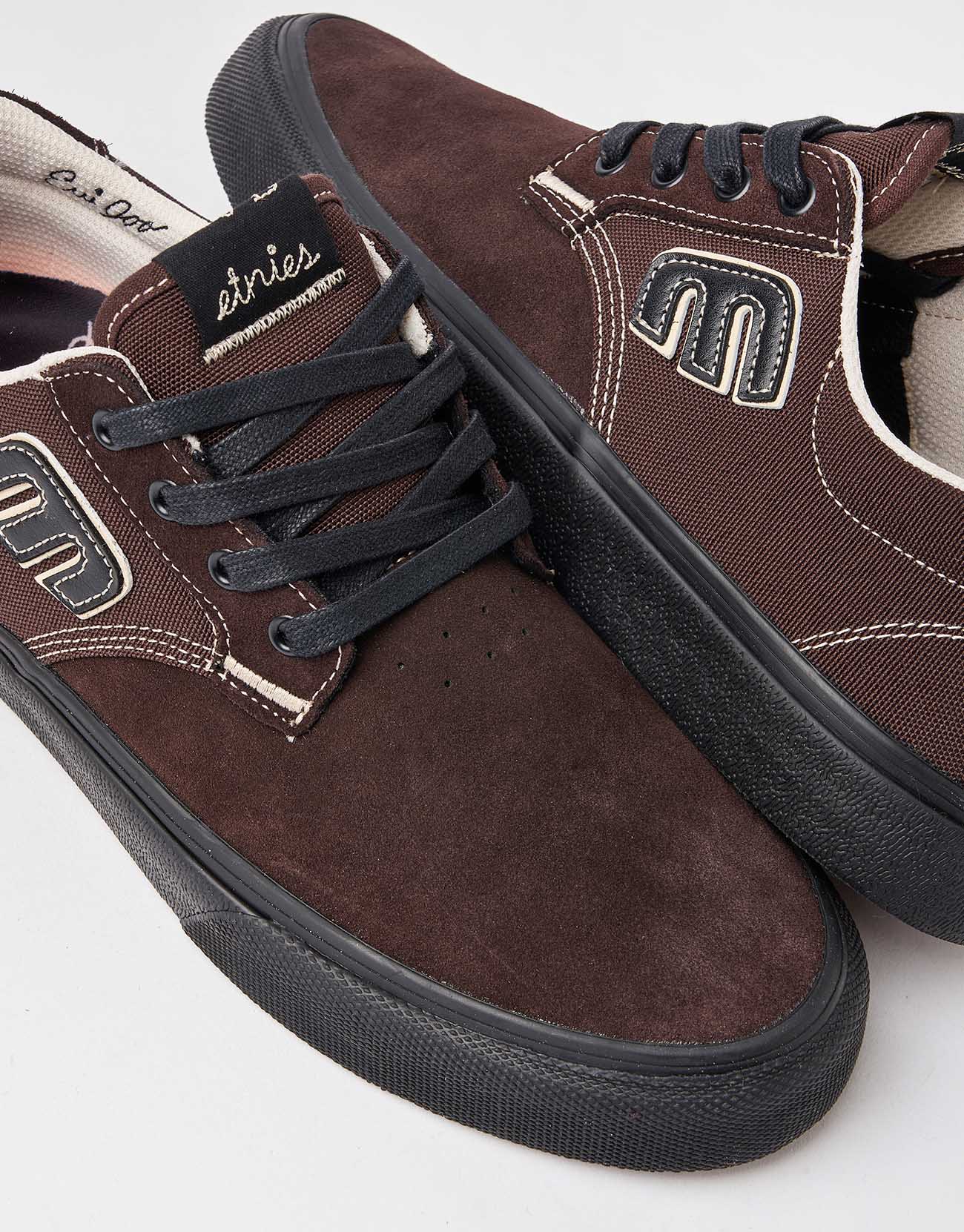 Etnies Barge Plus Skate Shoes - Brown/Black - Image 4
