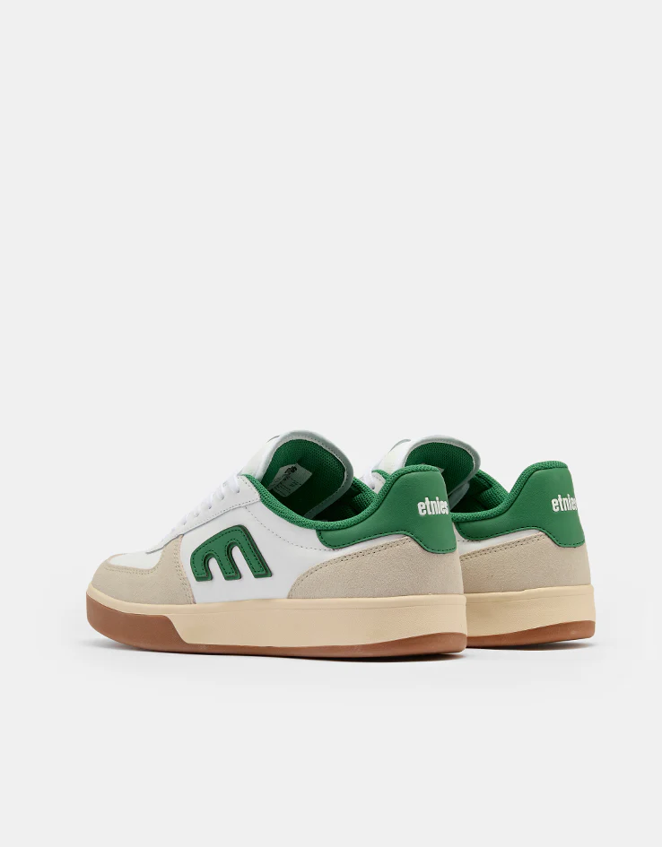 etnies Emerson Skate Shoes - Grey/White/Green - Image 4