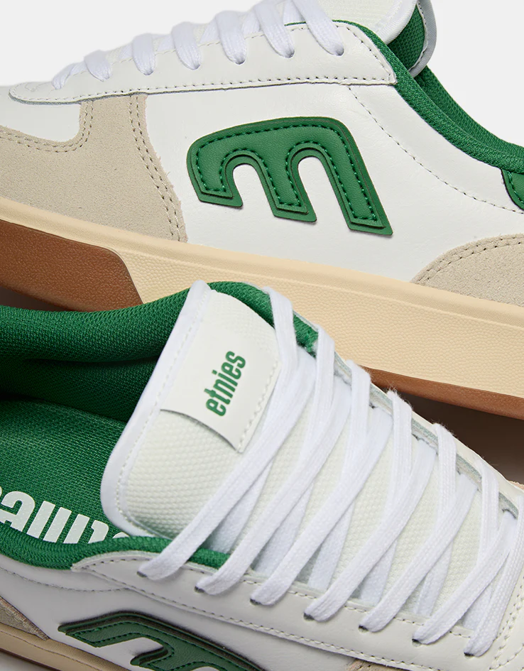etnies Emerson Skate Shoes - Grey/White/Green - Image 5