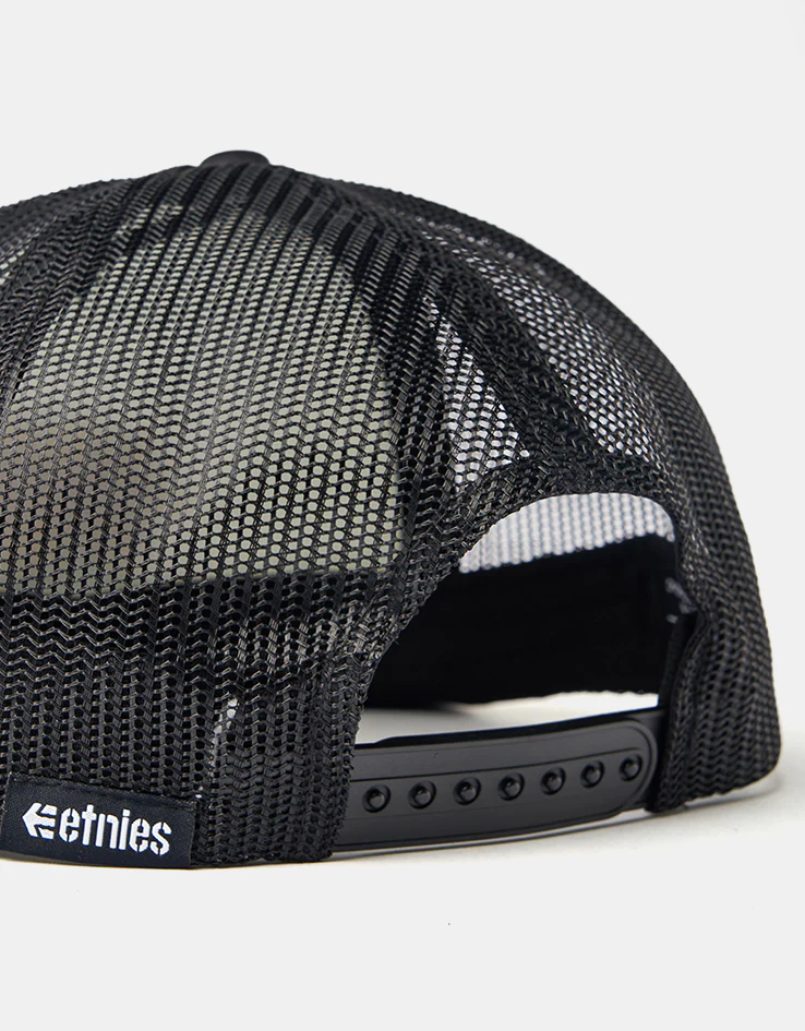 Etnies Graphic Trucker Cap - Black/White - Image 4