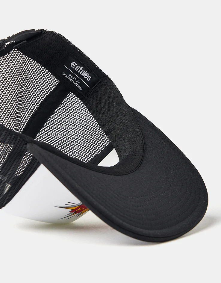 Etnies Graphic Trucker Cap - Black/White - Image 5
