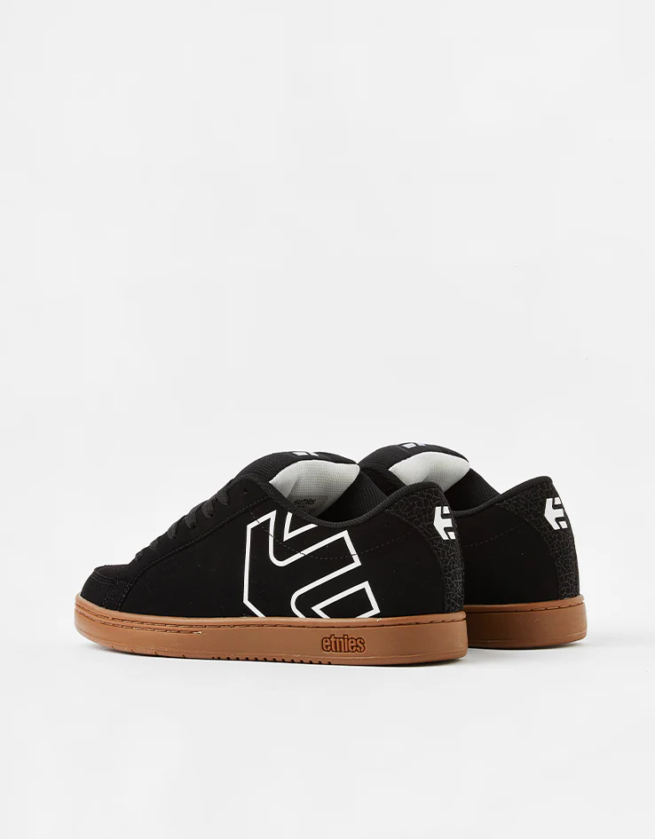 etnies Kingpin 2 Skate Shoes - Black/White/Gum - Image 4
