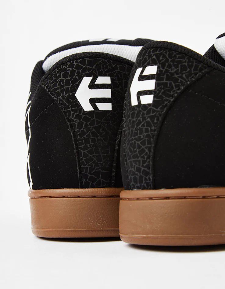 etnies Kingpin 2 Skate Shoes - Black/White/Gum - Image 5