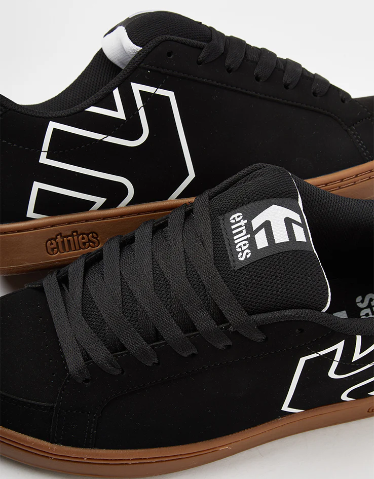 etnies Kingpin 2 Skate Shoes - Black/White/Gum - Image 6