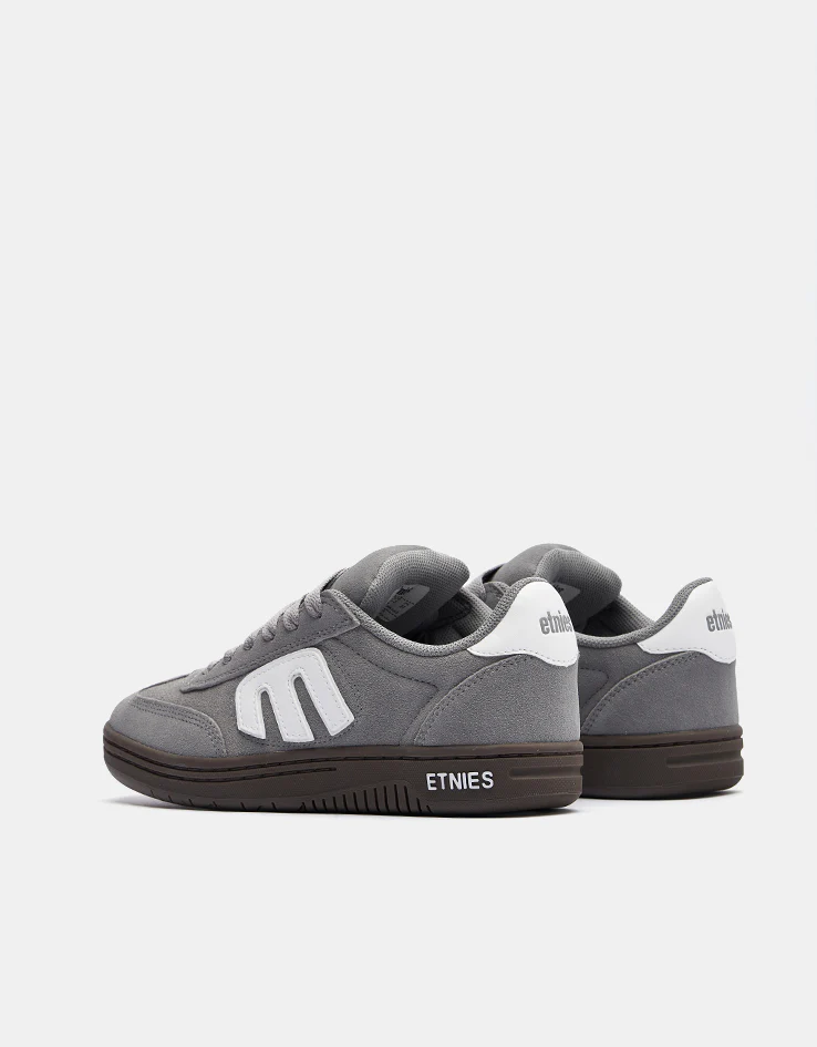 etnies Locut Skate Shoes - Grey/White/Gum - Image 4
