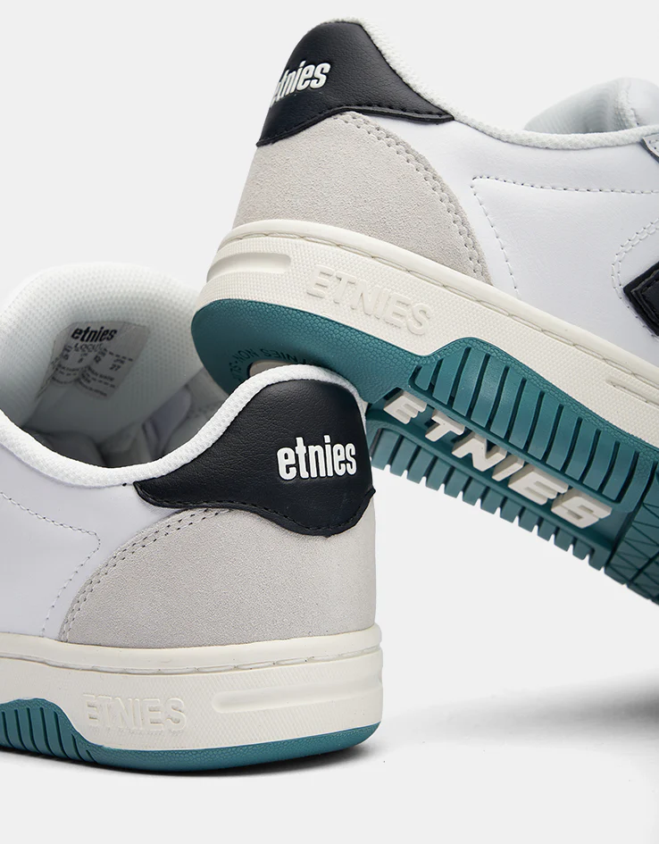 etnies Locut Skate Shoes - White/Black/Green - Image 6