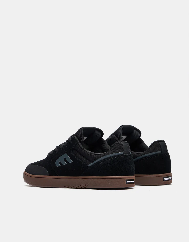etnies Marana Skate Shoes - Black/Charcoal/Gum - Image 4
