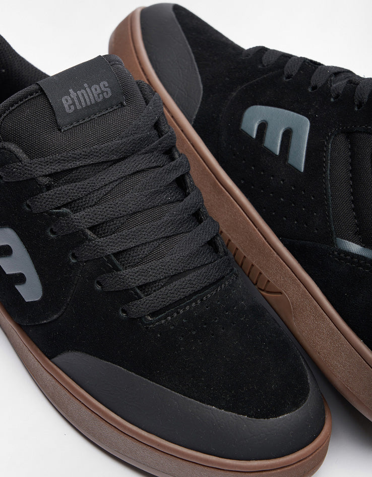 etnies Marana Skate Shoes - Black/Charcoal/Gum - Image 7