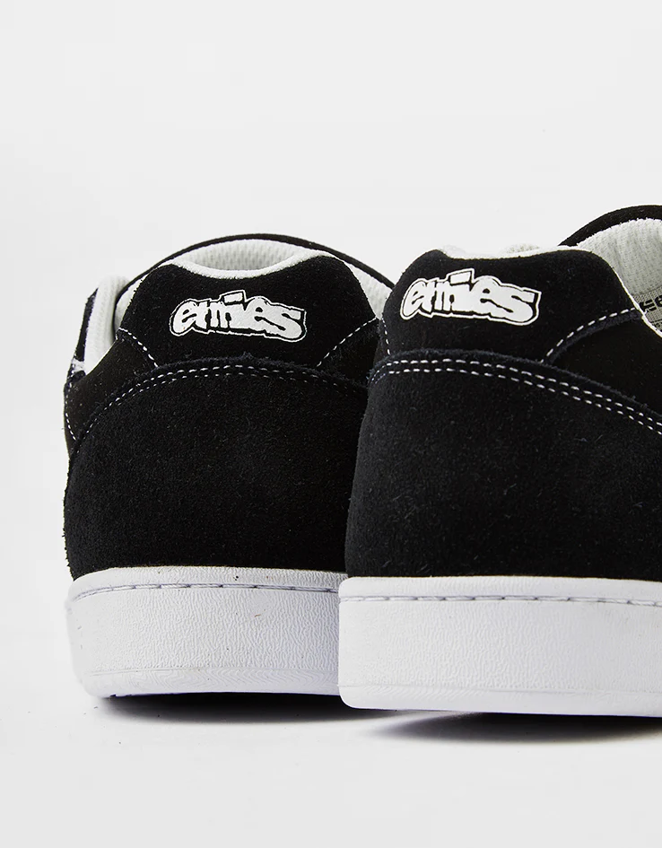 etnies Snake Skate Shoes - Black/White - Image 5