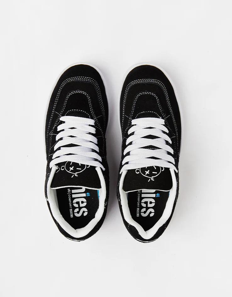 etnies Snake Skate Shoes - Black/White - Image 7