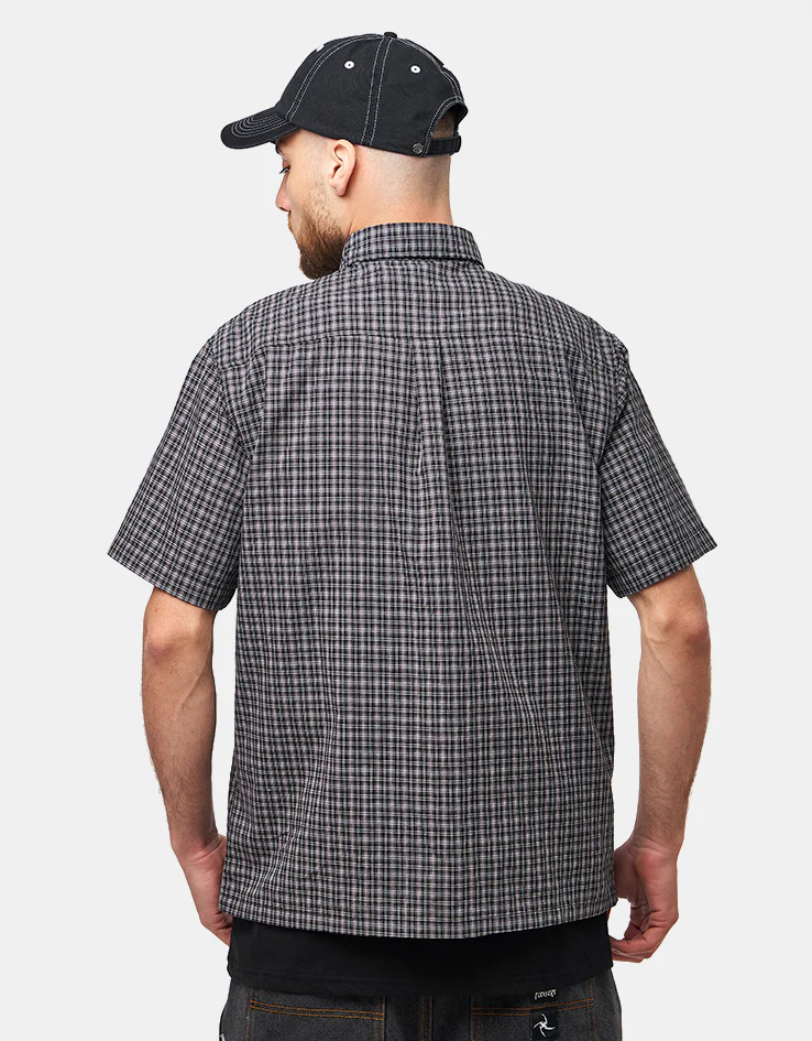 Former Vivian Check S/S Shirt - Worn Black - Image 3