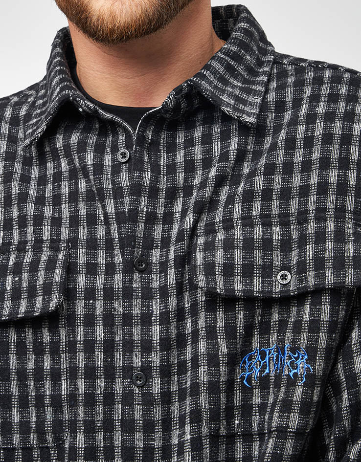 Former Vivian Flannel L/S Shirt - Worn Black - Image 4