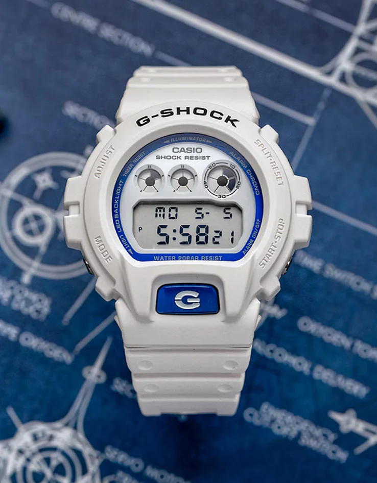 G-Shock Marvel Studios' The Fantastic Four First Steps Limited Edition Watch - White/Blue - Image 4