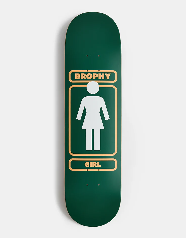 Girl Brophy 93 Til Khaki to Shacky G028 Skateboard Deck - 8.19"