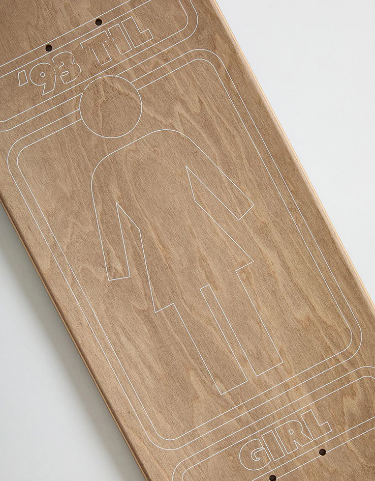 Girl Brophy 93 Til Khaki to Shacky G028 Skateboard Deck - 8.19" - Image 3