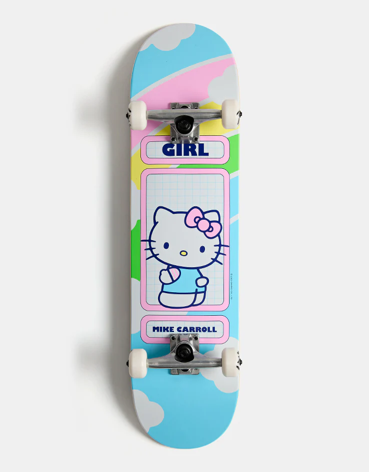 Girl Carroll Hello Kitty G008 Complete Skateboard - 8"