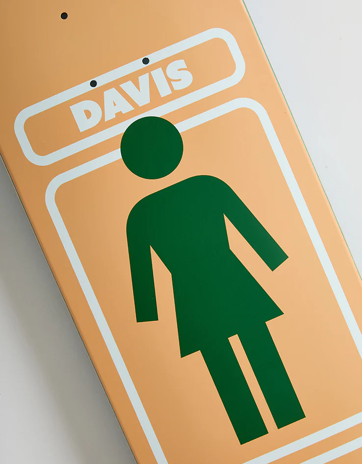 Girl Davis 93 Til Khaki to Shacky G045 Skateboard Deck - 8" - Image 4