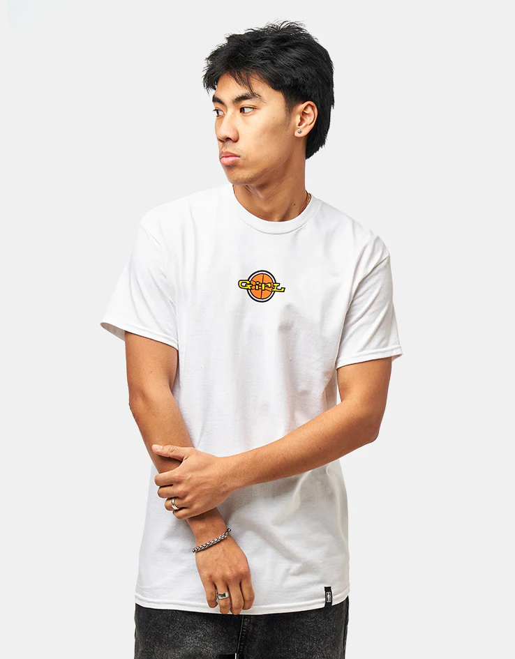 Girl Full Court Logo T-Shirt - White