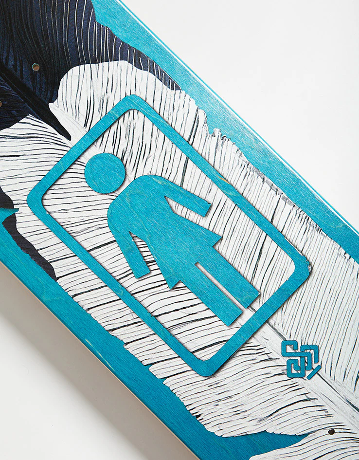 Girl Kennedy Siaz Feather G039 Skateboard Deck - 8.5" - Image 2
