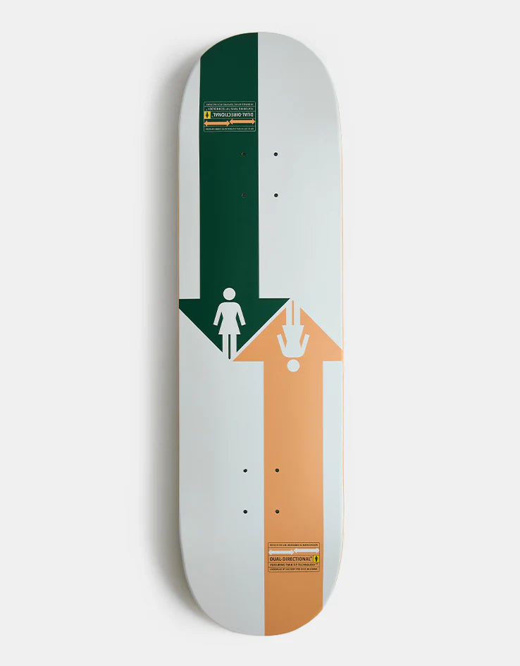 Girl McCrank Khaki to Shacky OG 'DD TWIN TIP' G069 Skateboard Deck - 8.25"