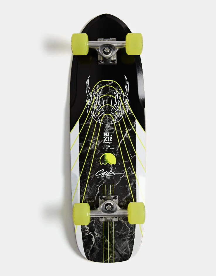 Globe Bamboo Green Blazer Fuego 29 Cruiser Skateboard - 8.75" x 29.5"