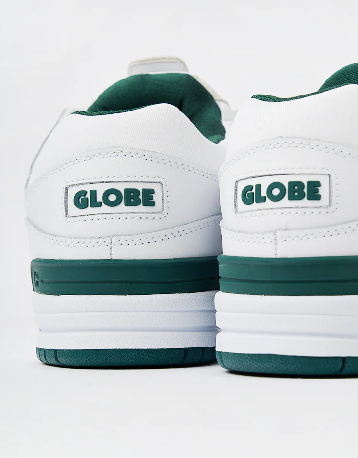 Globe Fusion Skate Shoes - White/Green - Image 6