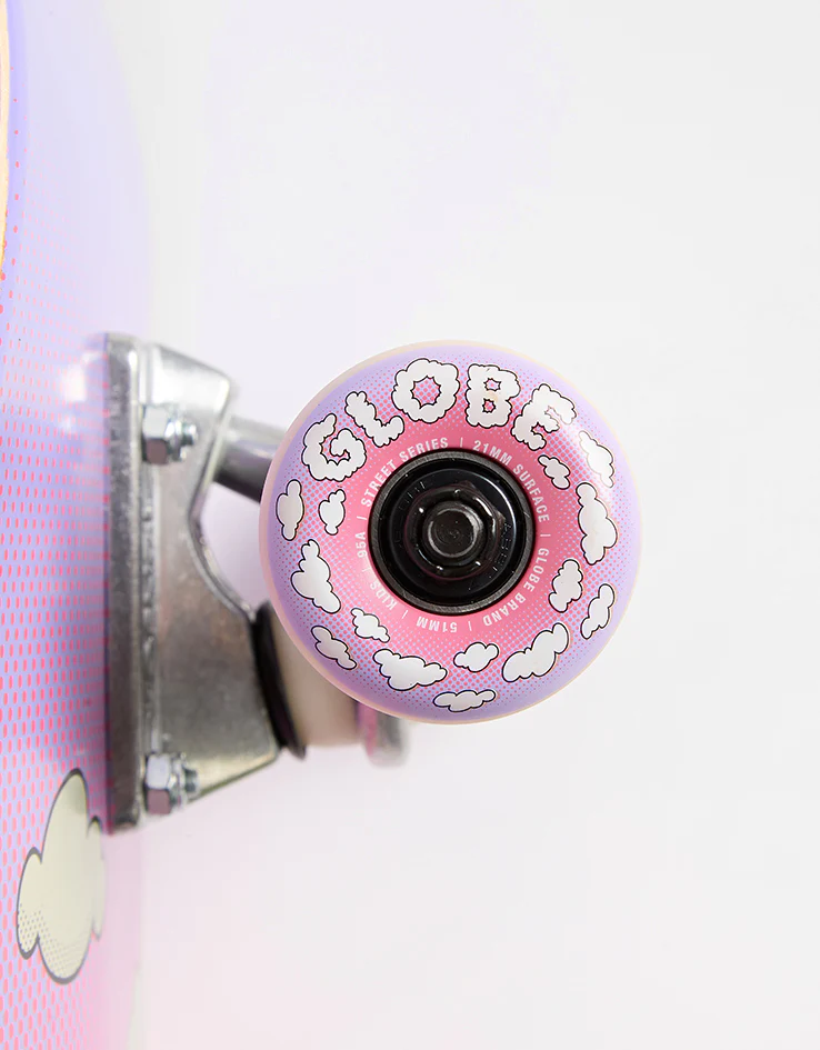 Globe Peace Man Kids Wide Mid Complete Skateboard - 8.25" - Image 5