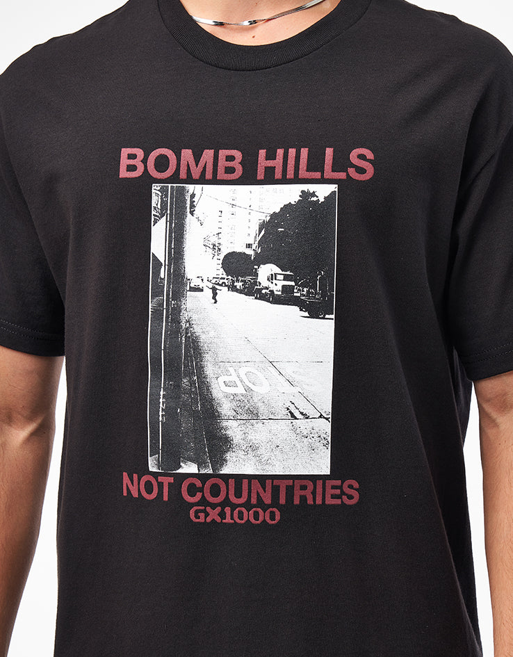 GX1000 Bomb Hills T-Shirt - Black/Burgundy - Image 3