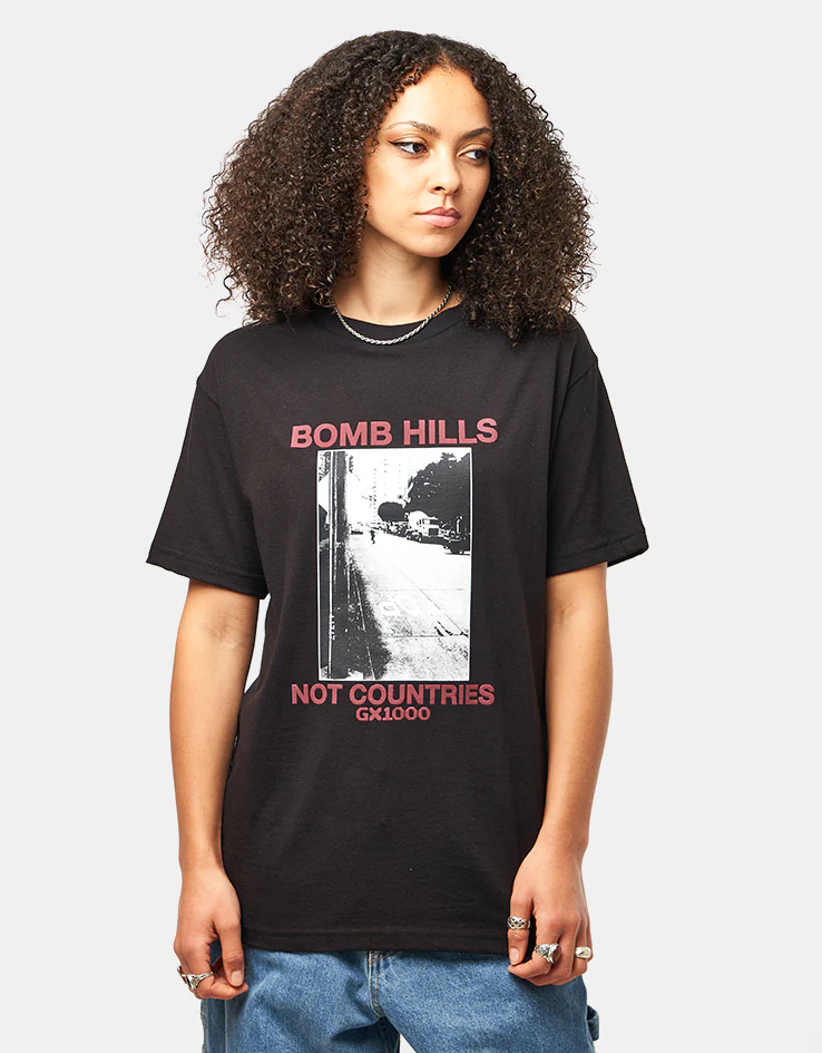 GX1000 Bomb Hills T-Shirt - Black/Burgundy - Image 4
