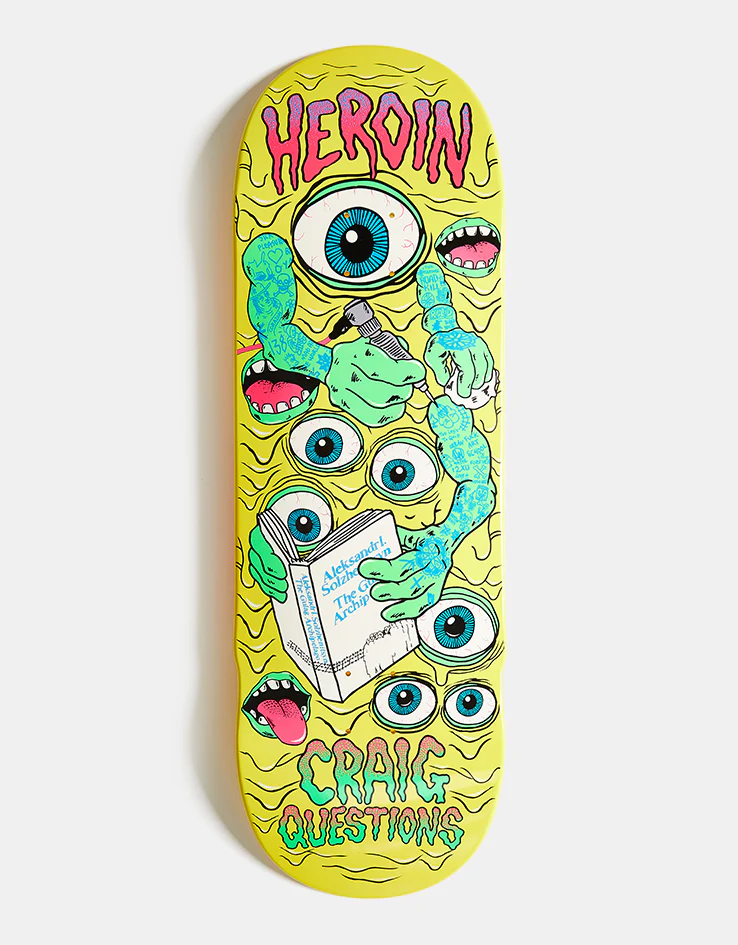 Heroin Craig Questions Mutate or Die Skateboard Deck - 10"