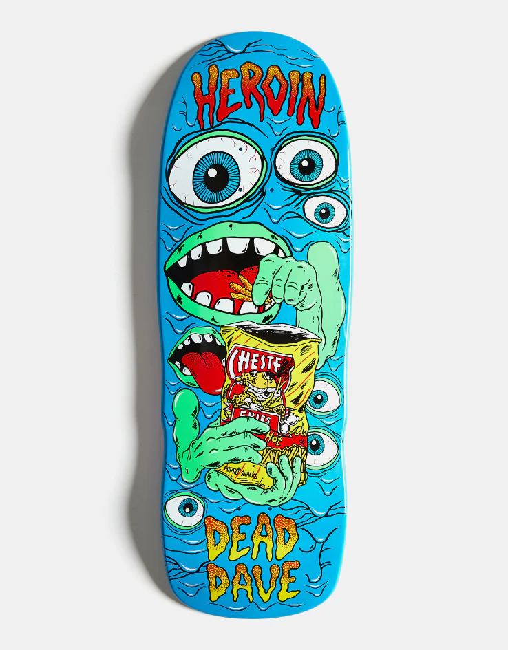 Heroin Dead Dave Mutate or Die Skateboard Deck - 10.1"