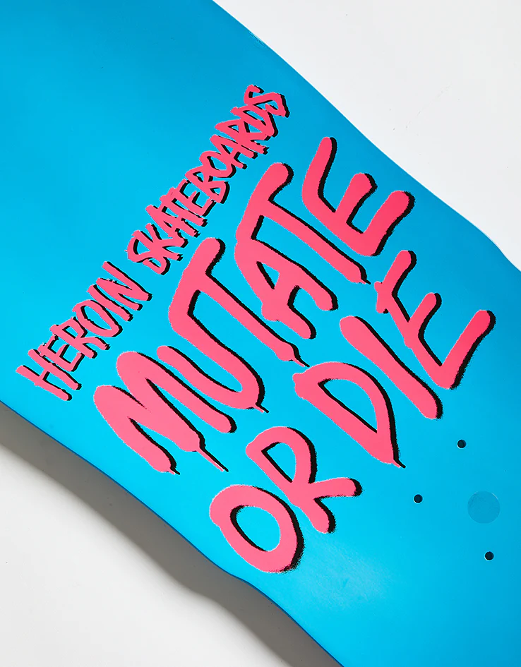 Heroin Dead Dave Mutate or Die Skateboard Deck - 10.1" - Image 4