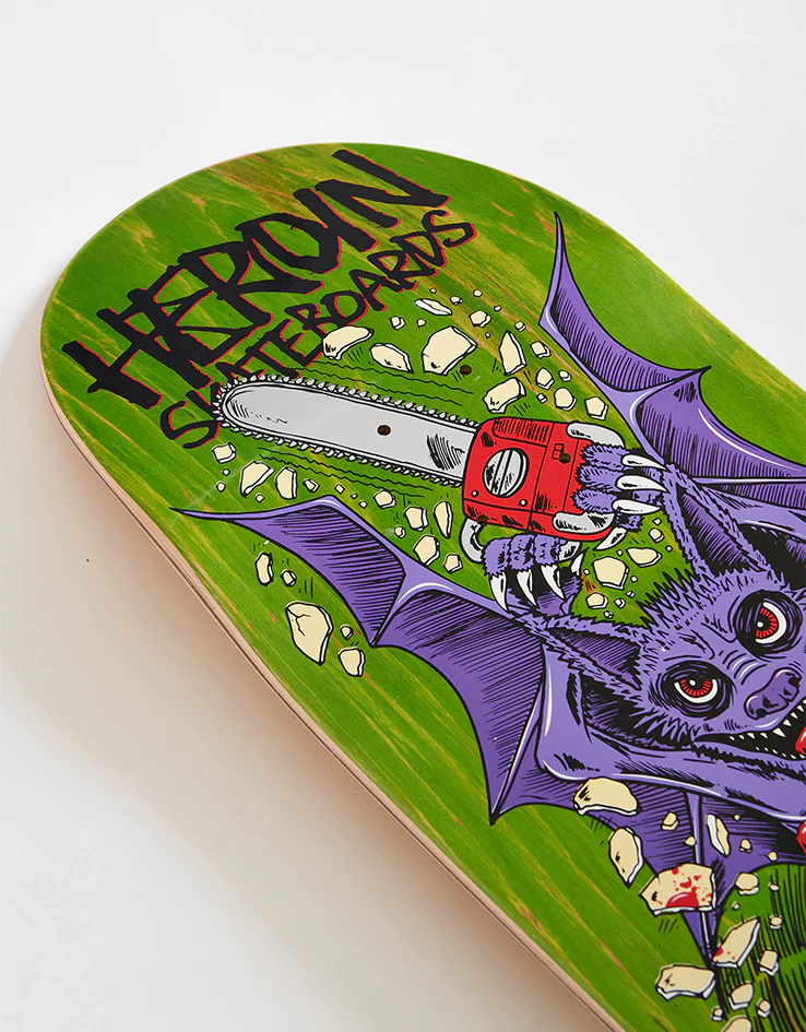Heroin Franky Villani Guest Egg Skateboard Deck - 9.5” - Image 2