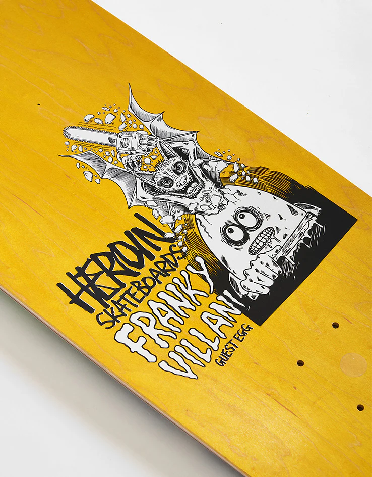 Heroin Franky Villani Guest Egg Skateboard Deck - 9.5” - Image 6