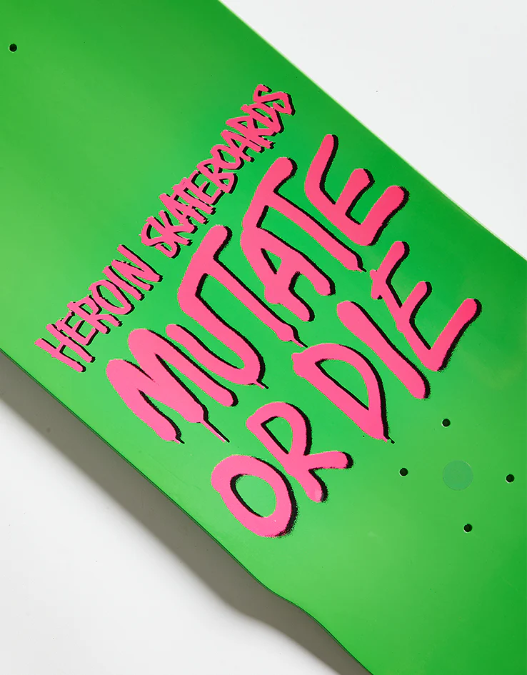 Heroin Swampy Mutate or Die Skateboard Deck - 10.25" - Image 3