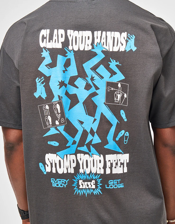 HUF Everybody Get Loose T-Shirt - Vintage Black - Image 3