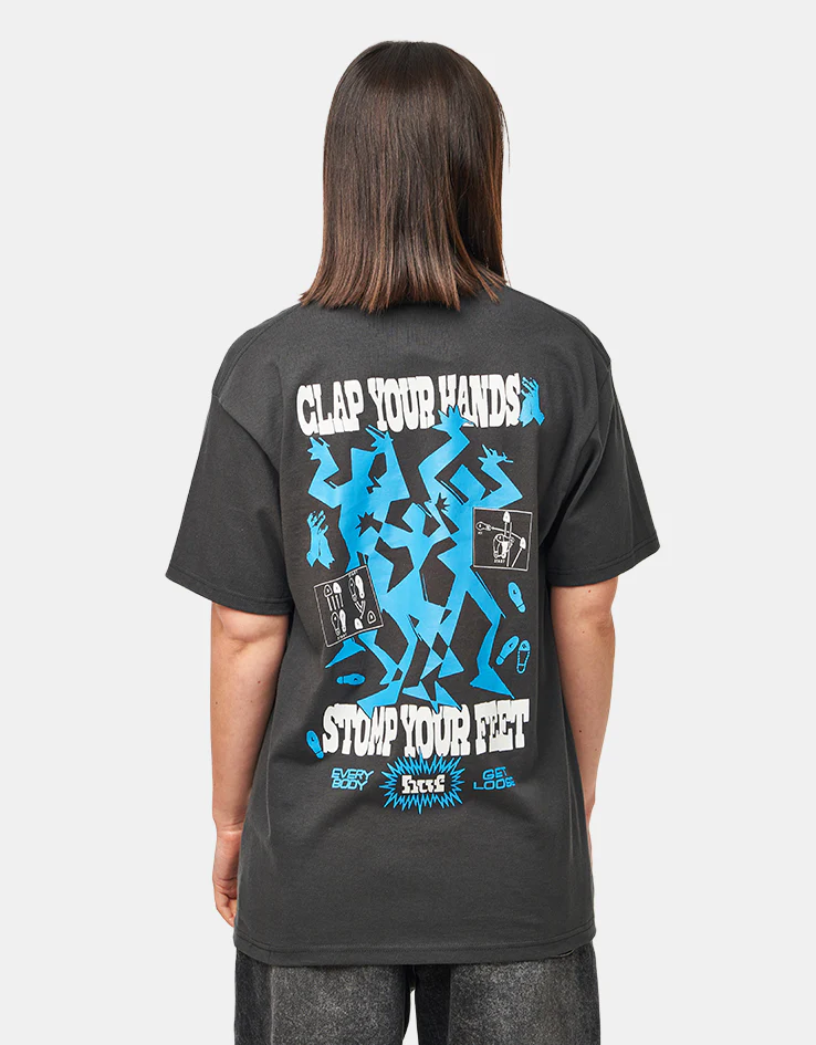 HUF Everybody Get Loose T-Shirt - Vintage Black - Image 5