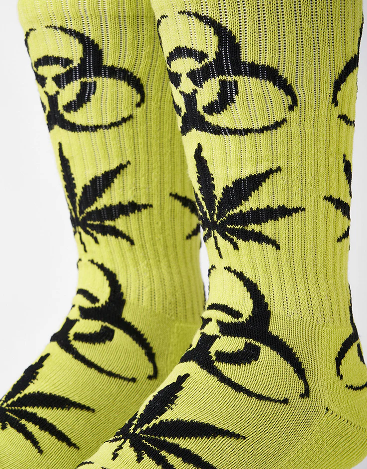 HUF Sector Plantlife Socks - Safety Green - Image 3