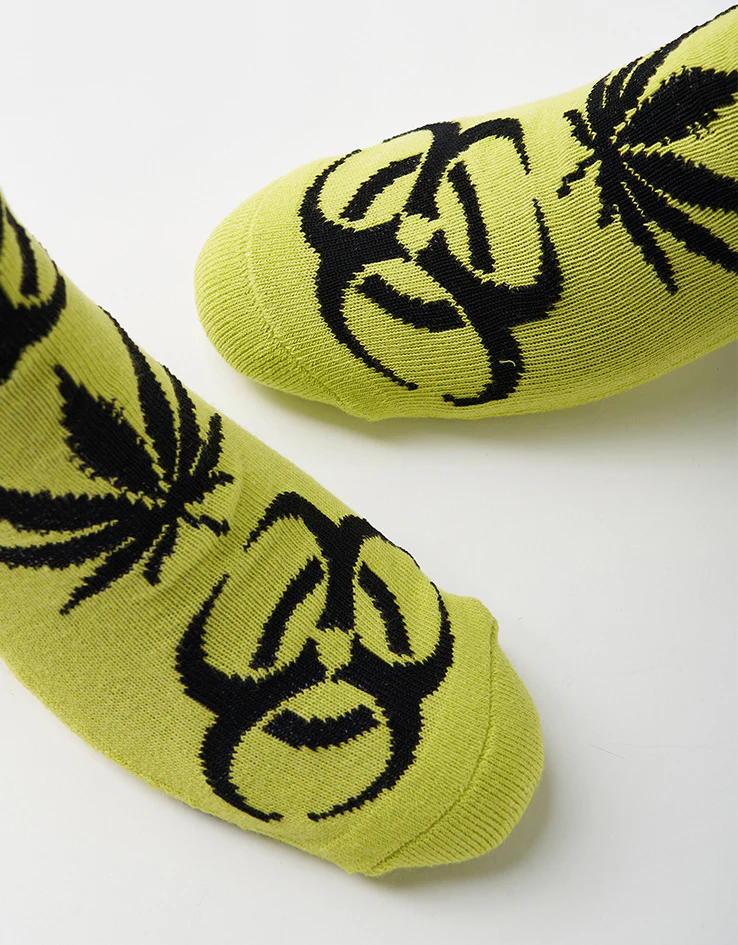 HUF Sector Plantlife Socks - Safety Green - Image 5