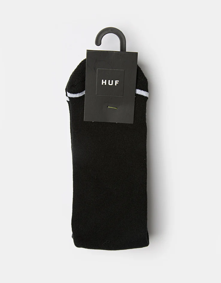 HUF Triple Triangle Crew Socks - Black - Image 3