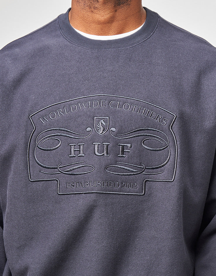 HUF Worldwide Clothiers Crewneck - Navy - Image 3