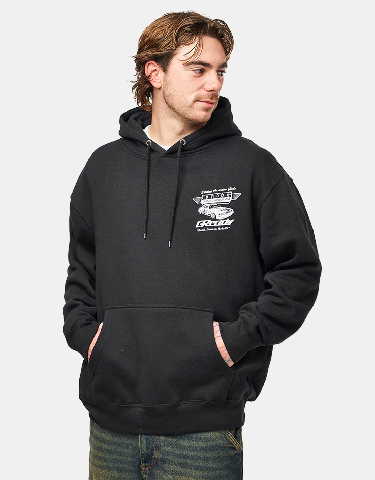 HUF x GReddy Body Works Pullover Hoodie - Black - Image 2