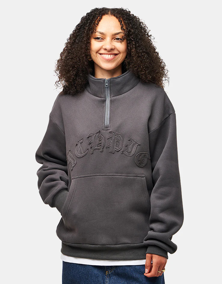 ICHPIG Landmark ¼ Zip - Vintage Black - Image 5