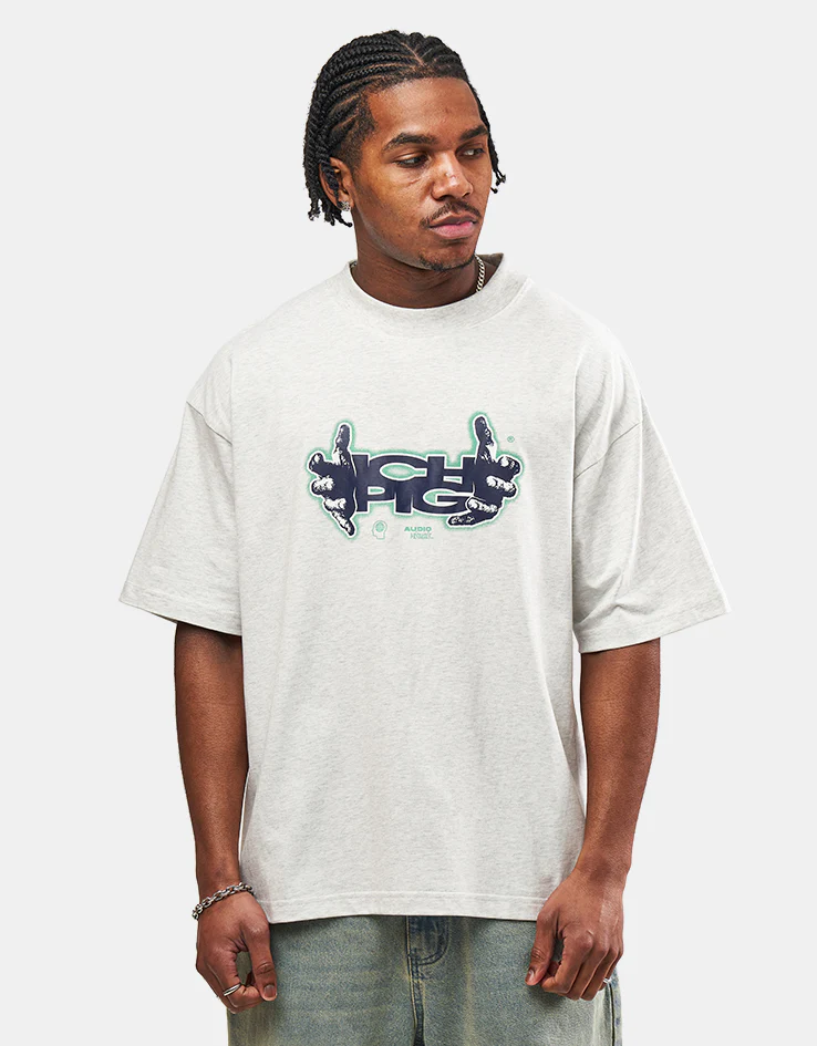 ICHPIG Sensory T-Shirt - White Marle