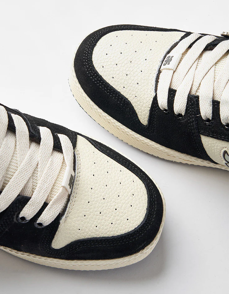 IPATH Grasshopper Skate Shoes - Black Suede & Cream - Image 10
