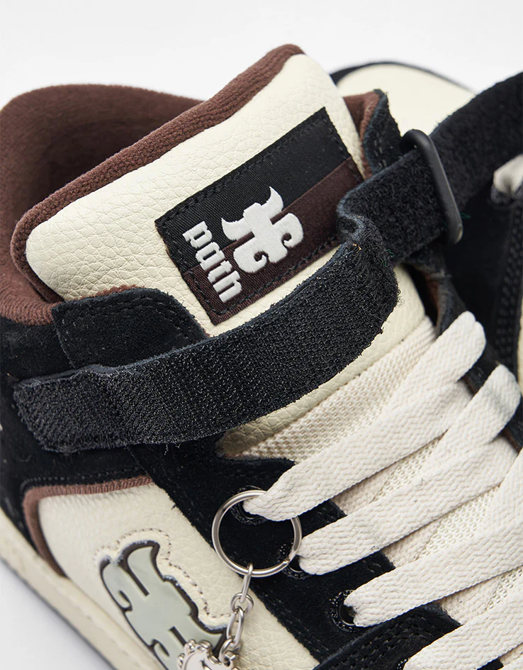 IPATH Grasshopper Skate Shoes - Black Suede & Cream - Image 8