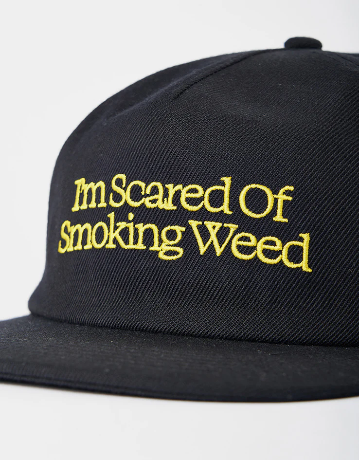 Jacuzzi Unlimited Scared of Smoking Weed Cap - Black - Image 2