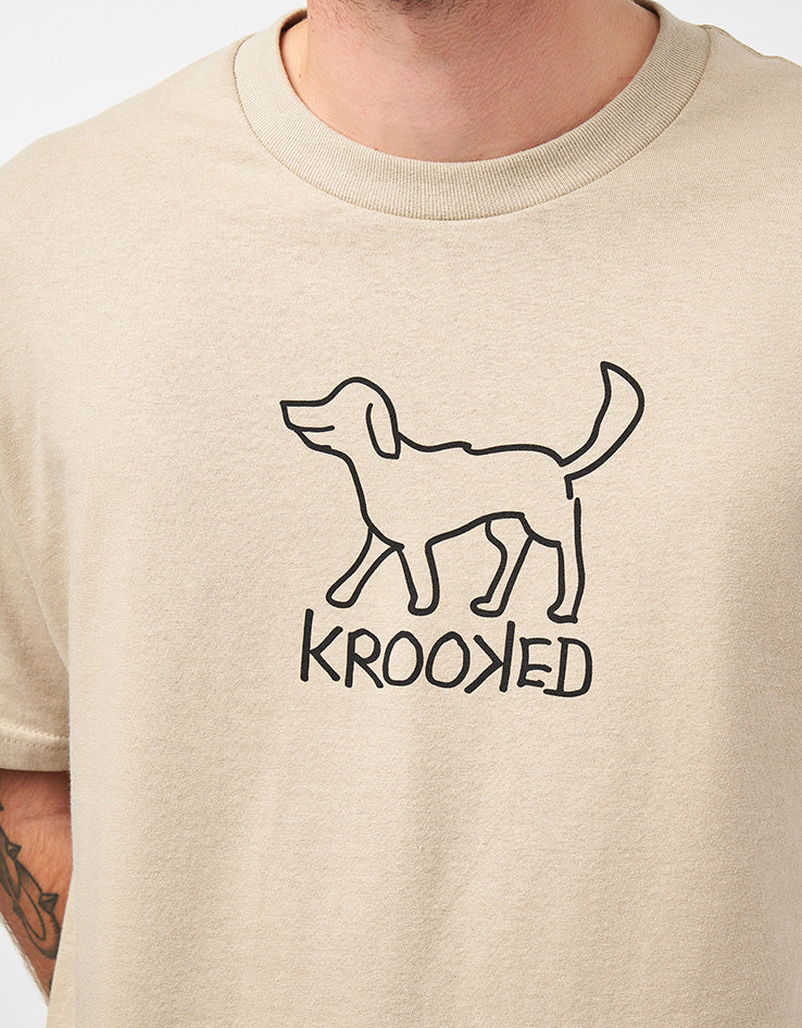 Krooked El Perro T-Shirt - Sand - Image 3
