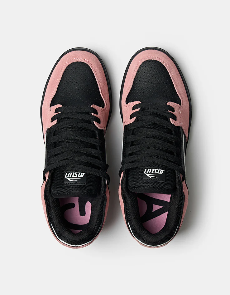 Lakai Joslin Telford Low Skate Shoes - Bridal Rose/White/Black - Image 2