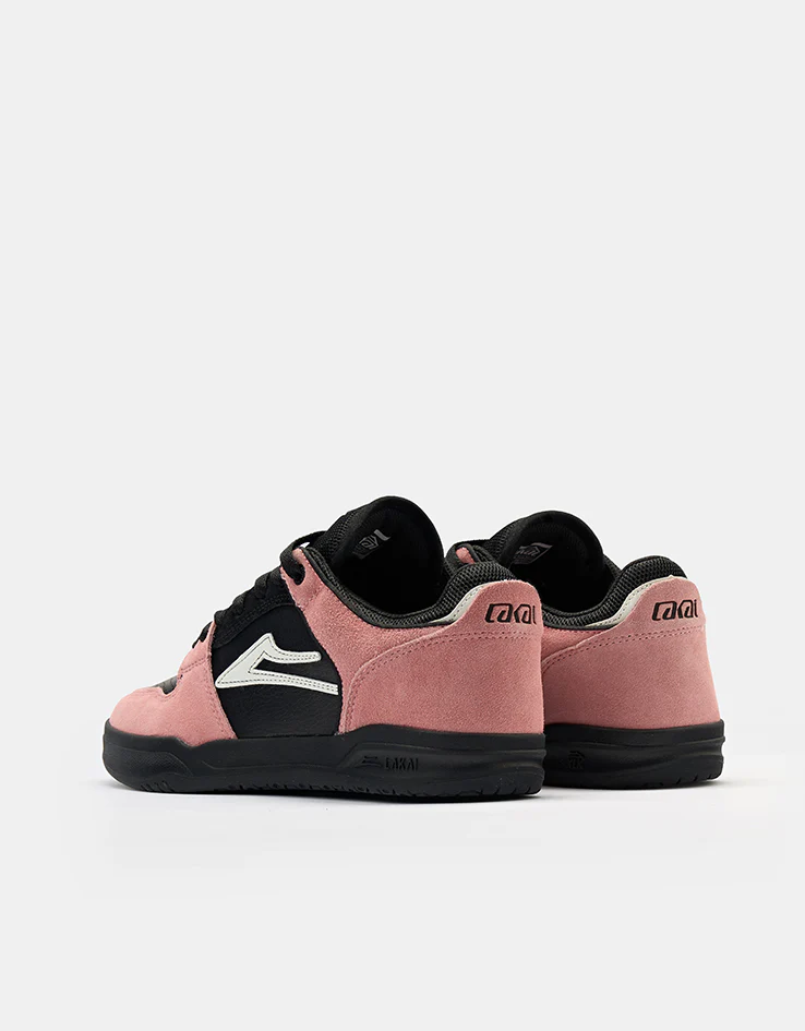 Lakai Joslin Telford Low Skate Shoes - Bridal Rose/White/Black - Image 4